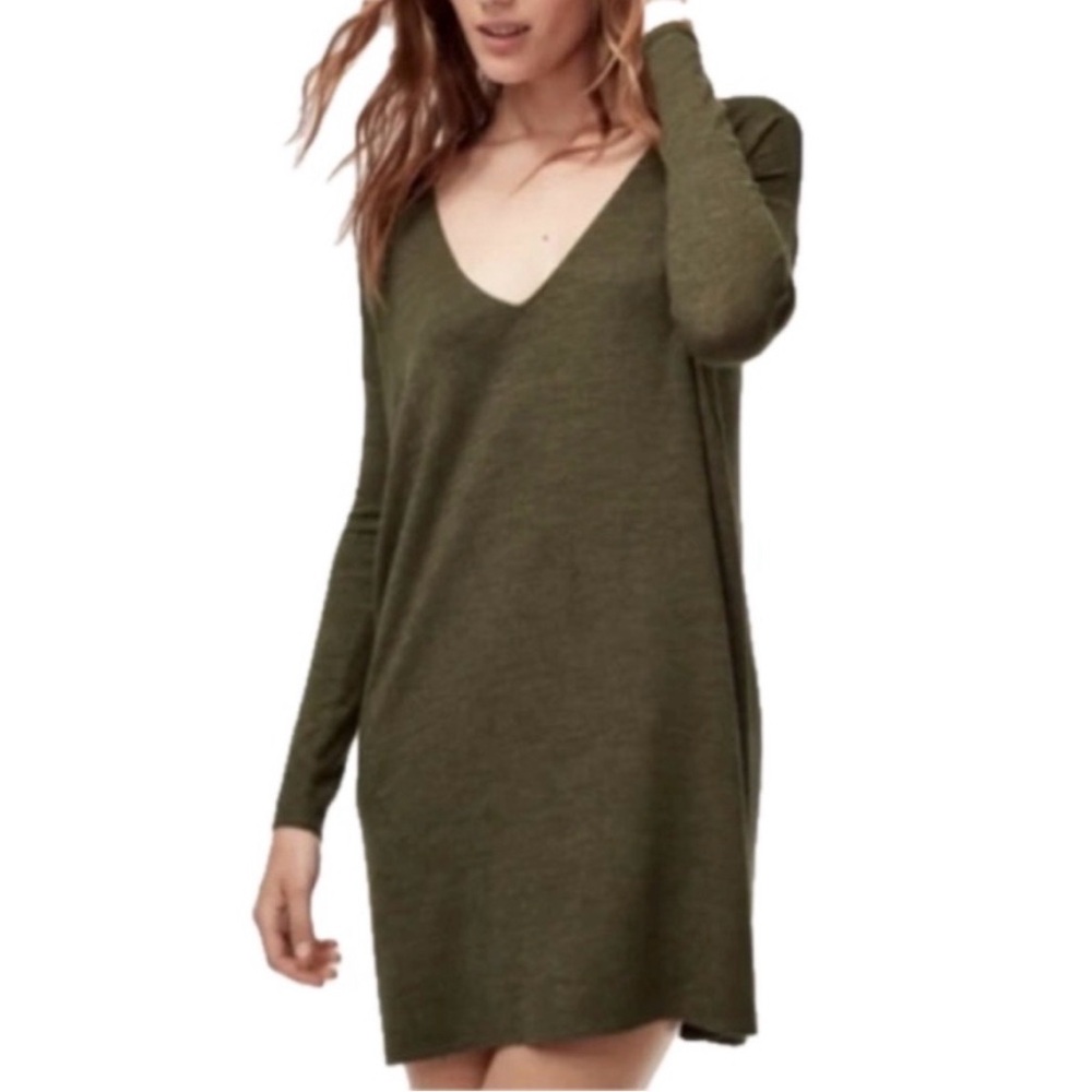 Wilfred Free (Aritzia) Gail Dress | Olive Green | XS